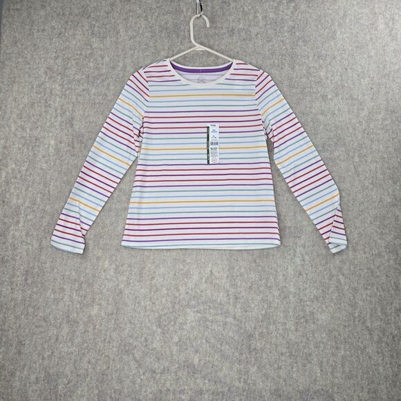 Girls Wonder Nation Long Sleeve Striped Top XL 14-16 Multicolor - Picture 1 of 5